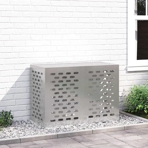 Покритие за климатик от неръждаема стомана 100x50x70 см сребристо