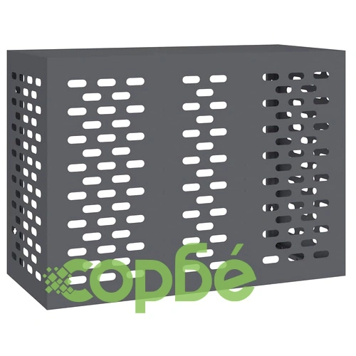 Покритие за климатик от стомана антрацит 110x50x80 см ➤ топ цена ➤ sorbe.bg