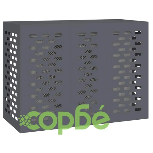 Покритие за климатик от стомана антрацит 110x50x80 см ➤ топ цена ➤ sorbe.bg