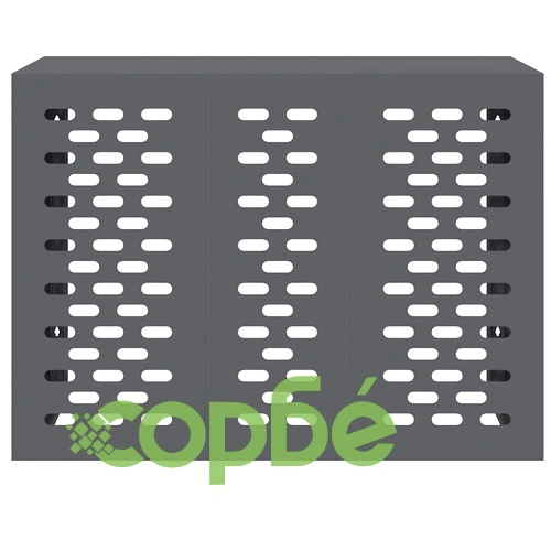 Покритие за климатик от стомана антрацит 110x50x80 см ➤ топ цена ➤ sorbe.bg