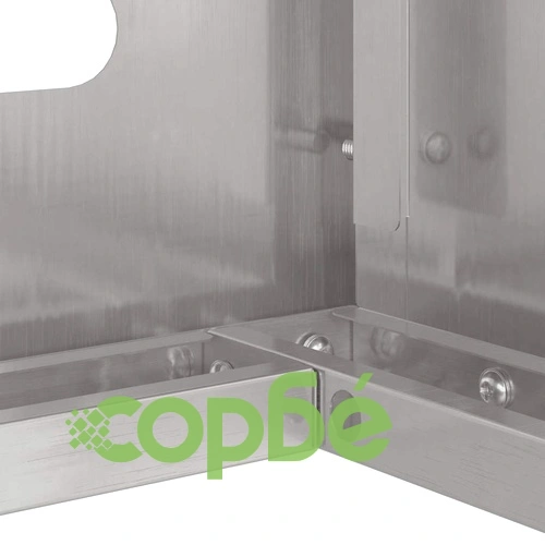 Покритие за климатик от неръждаема стомана 110x50x80 см сребрист ➤ топ цена ➤ sorbe.bg