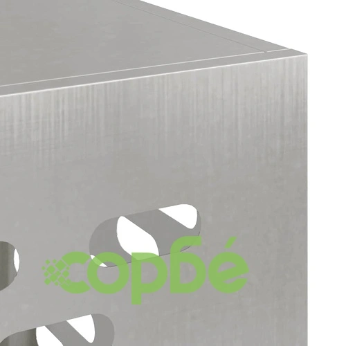 Покритие за климатик от неръждаема стомана 110x50x80 см сребрист ➤ топ цена ➤ sorbe.bg