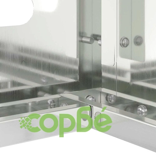 Покритие за климатик от галванизирана стомана 110x50x80 см сребрист ➤ топ цена ➤ sorbe.bg