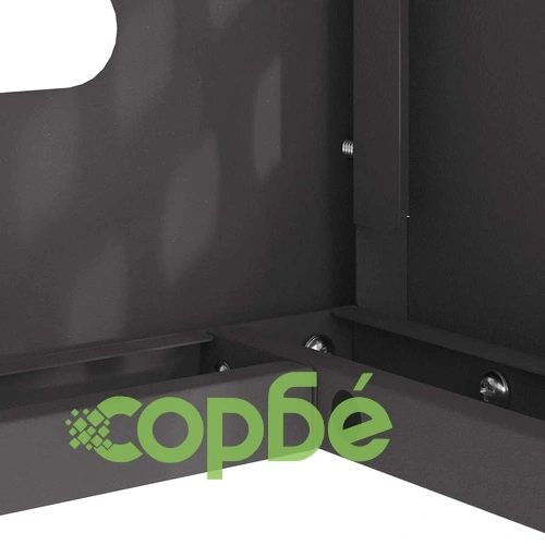 Покритие за климатик от стомана черно 110 x 50 x 105 см ➤ топ цена ➤ sorbe.bg