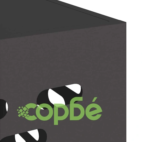 Покритие за климатик от стомана черно 110 x 50 x 105 см ➤ топ цена ➤ sorbe.bg