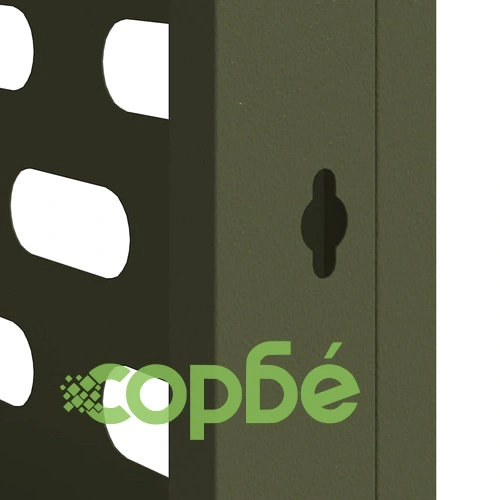 Покритие за климатик от стомана - маслиненозелено, 110x50x105 см ➤ топ цена ➤ sorbe.bg