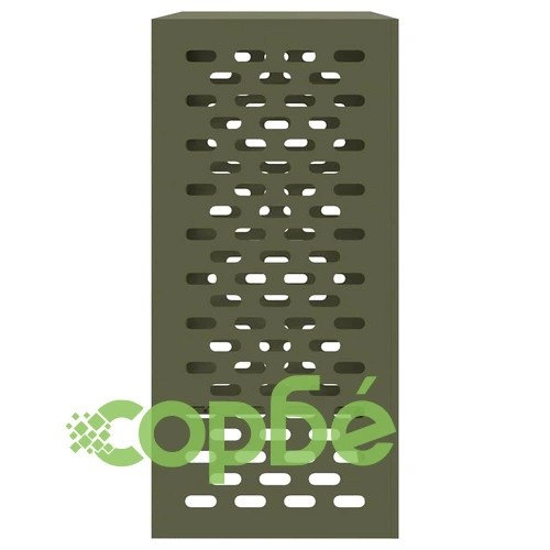 Покритие за климатик от стомана - маслиненозелено, 110x50x105 см ➤ топ цена ➤ sorbe.bg