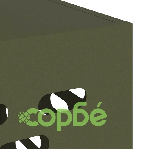 Покритие за климатик от стомана - маслиненозелено, 110x50x105 см ➤ топ цена ➤ sorbe.bg