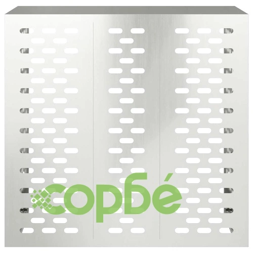 Покритие за климатик от галванизирана стомана 110 x 50 x 105 см сребрист ➤ топ цена ➤ sorbe.bg