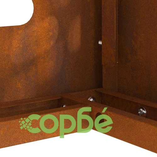 Покритие за климатик от патинираща стомана 110x50x105 см ➤ топ цена ➤ sorbe.bg