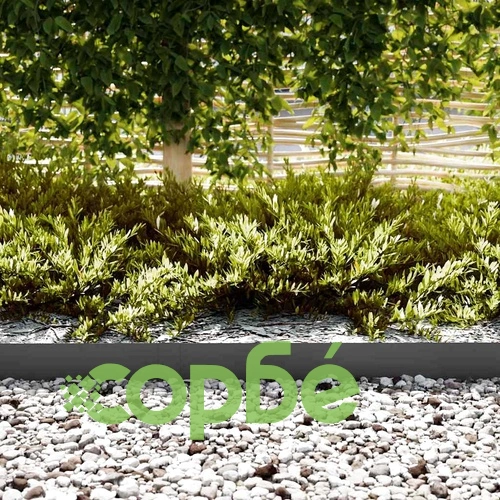 Ограда за трева, 30 бр., стомана, 100 x 0,5 x 15 см, черна ➤ топ цена ➤ sorbe.bg