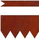 Ограда за трева от ръждясваща стомана, 30 бр., 100 x 0,5 x 15 см