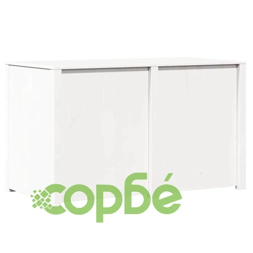 Кухненски шкаф MEPPEL, бор масив, бяло, 106 x 55 x 64 см ➤ топ цена ➤ sorbe.bg