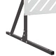 Екран за уединение 100x50x180 см стомана сив