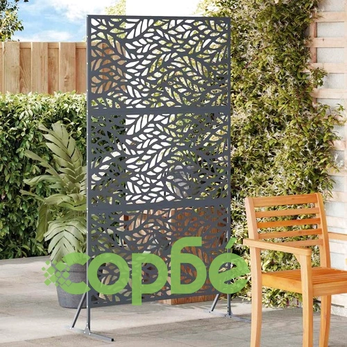 Екран за уединение антрацит 100x50x180 см стомана ➤ топ цена ➤ sorbe.bg