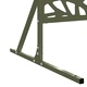 Екран за уединение от стомана 100x50x180 см маслинено зелен
