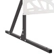 Екран за уединение от стомана 100x50x180 см сив