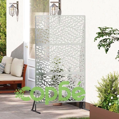 Екран за уединение 100x50x180 см Поцинкована стомана Сив ➤ топ цена ➤ sorbe.bg