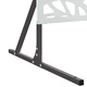Екран за уединение 100x50x180 см Поцинкована стомана Сив