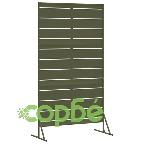 Екран за уединение от стомана 100x50x180 см - маслинено зелен на топ цена от sorbe.bg Екран за уединение от стомана 100x50x180 см - маслинено зелен ➤ топ цена ➤ sorbe.bg