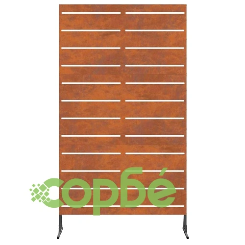 Екран за уединение 180 см Сив Стомана 100x50x180 см ➤ топ цена ➤ sorbe.bg