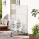 Екран за уединение 100x50x180 см стомана сив