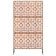 Екран за уединение от стомана 100x50x180 см - сив