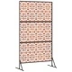 Екран за уединение от стомана 100x50x180 см - сив