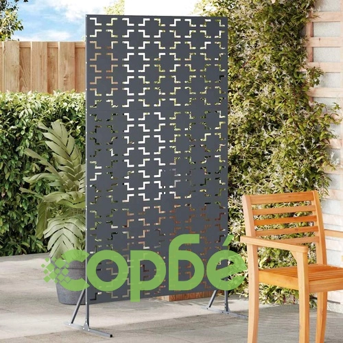 Екран за уединение от стомана 100x50x180 см, цвят антрацит ➤ топ цена ➤ sorbe.bg