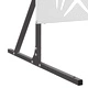 Екран за уединение 100x50x180 см поцинкована стомана сив