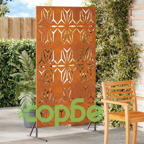Екран за уединение от стомана 100x50x180 см сив ➤ топ цена ➤ sorbe.bg