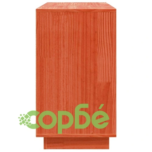 Служебен шкаф от масивна борова дървесина кафяв 111x34x60 см ➤ топ цена ➤ sorbe.bg