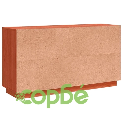 Служебен шкаф от масивна борова дървесина кафяв 111x34x60 см ➤ топ цена ➤ sorbe.bg