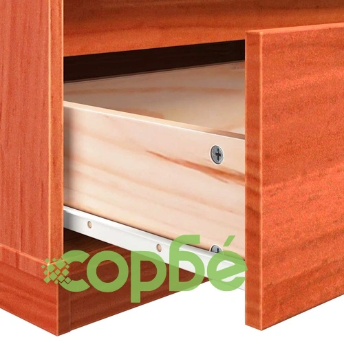 Нощни шкафчета 2 броя восъчнокафяв 60x34x51 см масивно борово дърво ➤ топ цена ➤ sorbe.bg