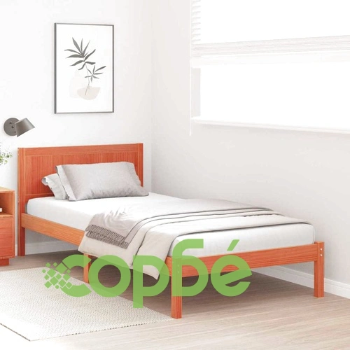 Рамка за легло от масивна борова дървесина - кафяво 80x200 см ➤ топ цена ➤ sorbe.bg