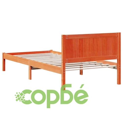 Рамка за легло от масивна борова дървесина - кафяво 80x200 см ➤ топ цена ➤ sorbe.bg