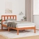 Рамка за легло с табла Восъчнокафяв 90x190 см Борово дърво масив
