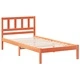 Рамка за легло с табла Восъчнокафяв 90x190 см Борово дърво масив