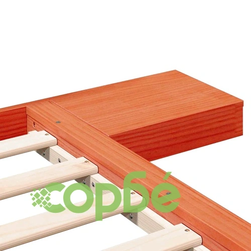 Рамка за легло с нощни масички от масивно дърво кафяво 90x190 см ➤ топ цена ➤ sorbe.bg