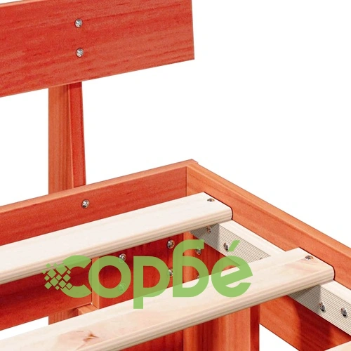 Рамка за легло с табла от масивна борова дървесина 80x200 см кафяво ➤ топ цена ➤ sorbe.bg