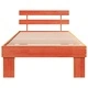 Рамка за легло с табла от масивна борова дървесина 80x200 см кафяво
