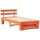 Рамка за легло с табла Восъчнокафяв 80x200 см Борово дърво масив
