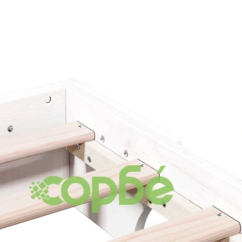 Рамка за легло от масивно борово дърво бяла 160x200 см ➤ топ цена ➤ sorbe.bg