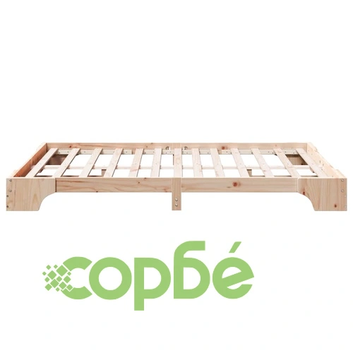 Рамка за легло от масивно борово дърво 140x200 см, височина 20 см ➤ топ цена ➤ sorbe.bg