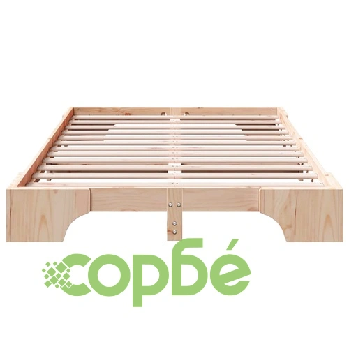 Рамка за легло от масивно борово дърво 120x190 см - височина 20 см ➤ топ цена ➤ sorbe.bg