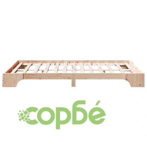 Рамка за легло от масивно борово дърво 120x190 см - височина 20 см ➤ топ цена ➤ sorbe.bg