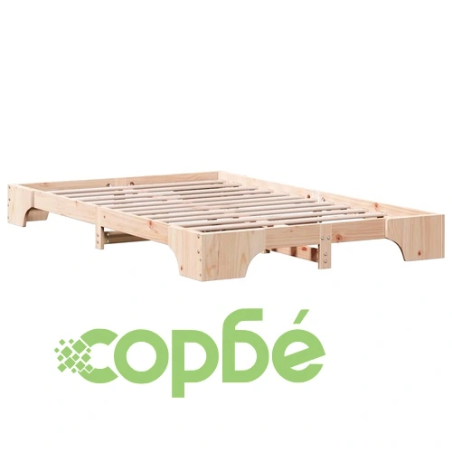 Рамка за легло от масивно борово дърво 120x190 см - височина 20 см ➤ топ цена ➤ sorbe.bg