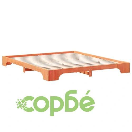 Леглово дъно от борово дърво масив 180x210 см - кафяво ➤ топ цена ➤ sorbe.bg