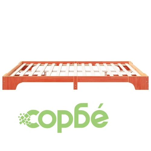 Леглово дъно от борово дърво масив 180x210 см - кафяво ➤ топ цена ➤ sorbe.bg
