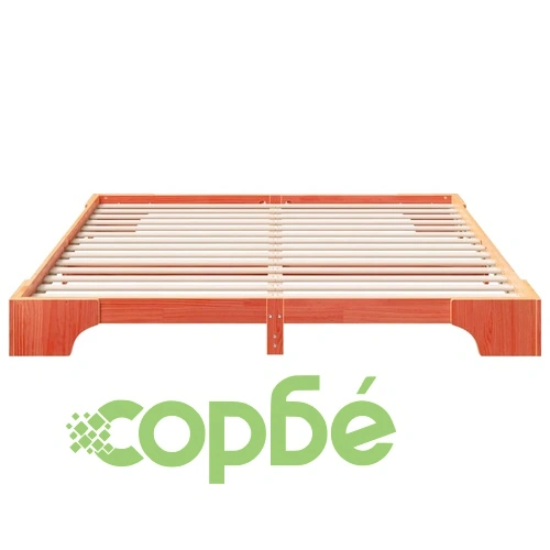 Леглово дъно от борово дърво масив 180x210 см - кафяво ➤ топ цена ➤ sorbe.bg